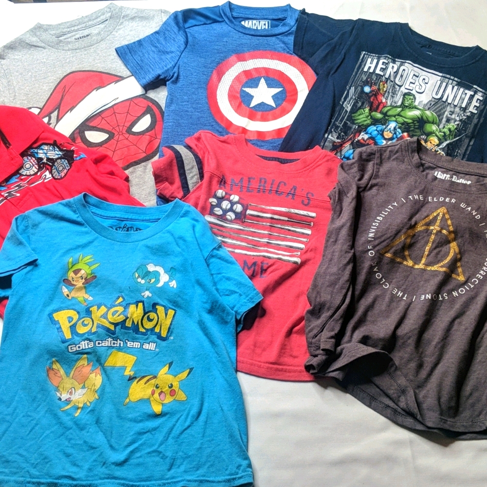Lot of 7 size 4T shirts